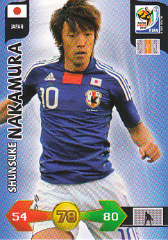 Shunsuke Nakamura Japan Panini 2010 World Cup #221